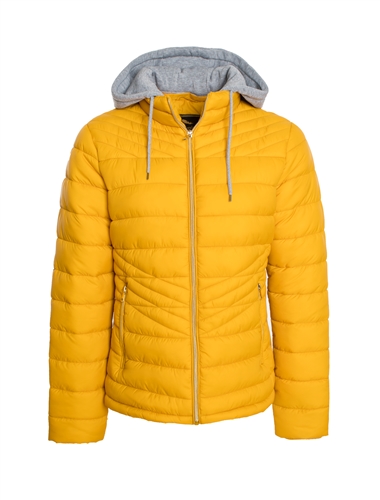 Ladies Melange Flacket Puffer Jacket