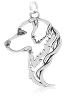 Sterling Silver Golden Retriever necklace