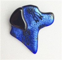 Lucky Lab Pin Blue Ribbon