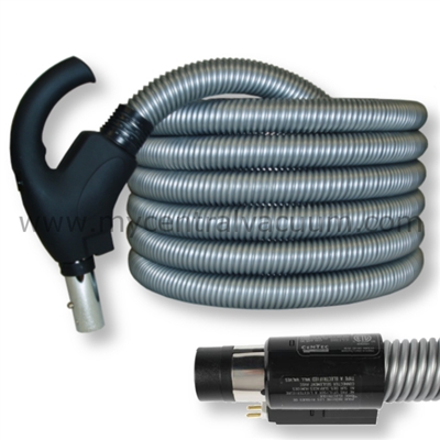 Comfort Grip Type Handle Central Vacuum Hose with System On/Off and Power Brush On/Off Switching