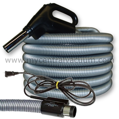 Gas Pump Handle Central Vacuum Hoses with Pigtail Power Cord and Two-Way Switch