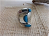 Tecalpulco Turquoise and Silver Ring