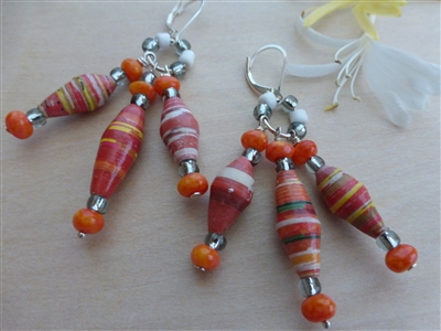 Orange Spotted Fritillary Earings