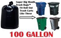 100 Gallon Trash Bags 100 GAL Garbage Bags