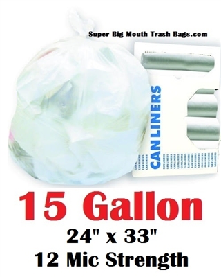 15 Gallon Trash Bags
