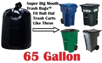 65 Gallon Garbage Bags Super Big Mouth Garbage Bags 65 GAL Trash Bags