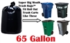 65 Gallon Trash Bags Super Big Mouth Trash Bags 65 GAL Garbage Bags