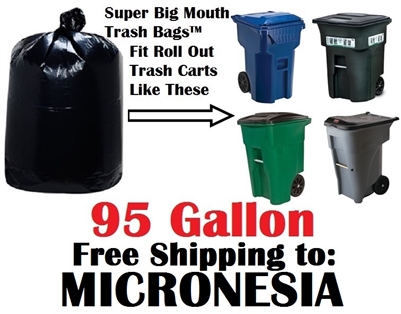 the Federated States of MICRONESIA 95 Gallon Garbage Bags