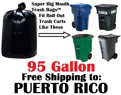 PUERTO RICO 95 Gallon Garbage Bags