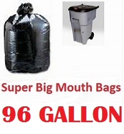 96 Gallon Trash Bags for TOTER Trash Carts