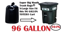 96 Gallon Trash Bags 10 Pack