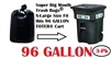 96 Gallon Trash Bags 3 Pack