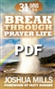 31 Days To A Breakthrough Prayer Life - Joshua Mills (Digital PDF Book)