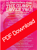 30 Reminders That The Glory Loves You - Joshua & Janet Mills (Digital PDF Download)
