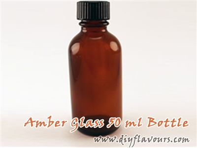 50 ml amber glass bottle