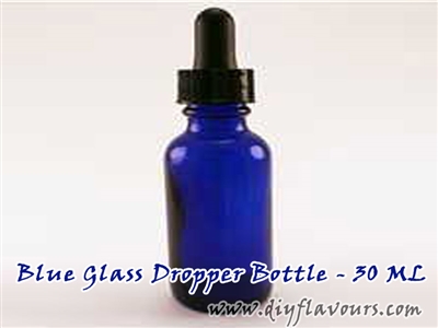 30 ml blue glass bottle