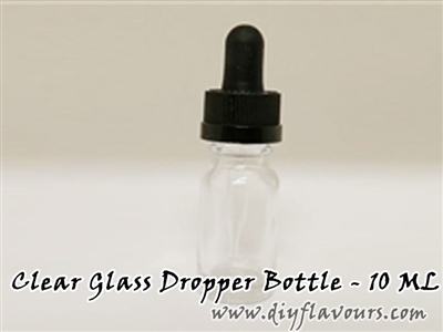 10 ml Clear glass bottle