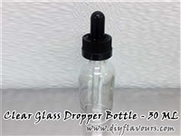 Clear Glass Dropper Bottle - 30 ML