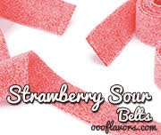 Strawberry Sour Belts by One On One Flavors