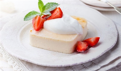 Vanilla Custard Cheesecake by One On One