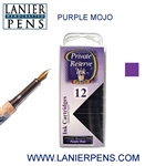 Private Reserve Purple Mojo 12 Pack Cartridge Fountain Pen Ink C31 - Lanier Pens