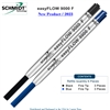 Imprinted Schmidt easyFLOW9000 Ballpoint Refill- Black & Blue Ink, Fine Tip 0.8mm - Pack of 6 by Lanier Pens, pensbylanier, pens by lanier