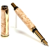 Baron Fountain Pen - Birds Eye Maple