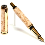 Baron Fountain Pen - Birds Eye Maple