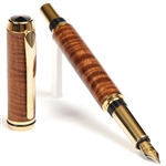 Baron Fountain Pen - Curly Hawaiian Koa