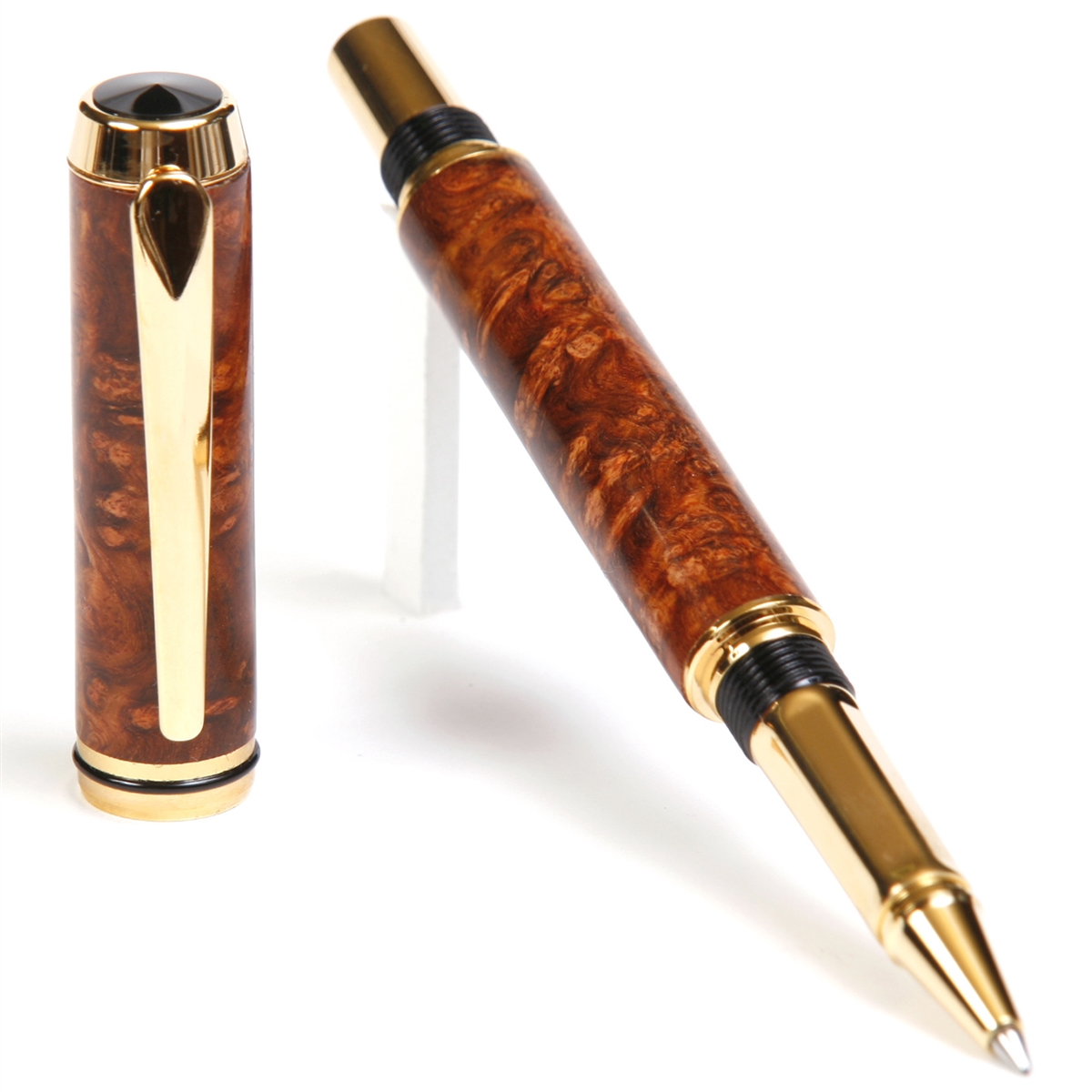 Baron Rollerball Pen - Amboyna Burl