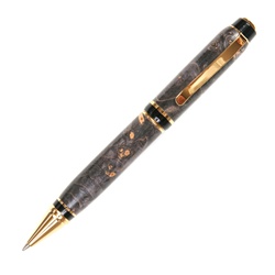 Cigar Twist Pen - Gray & Black Maple Burl