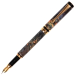 Classic Fountain Pen - Blue Maple Burl