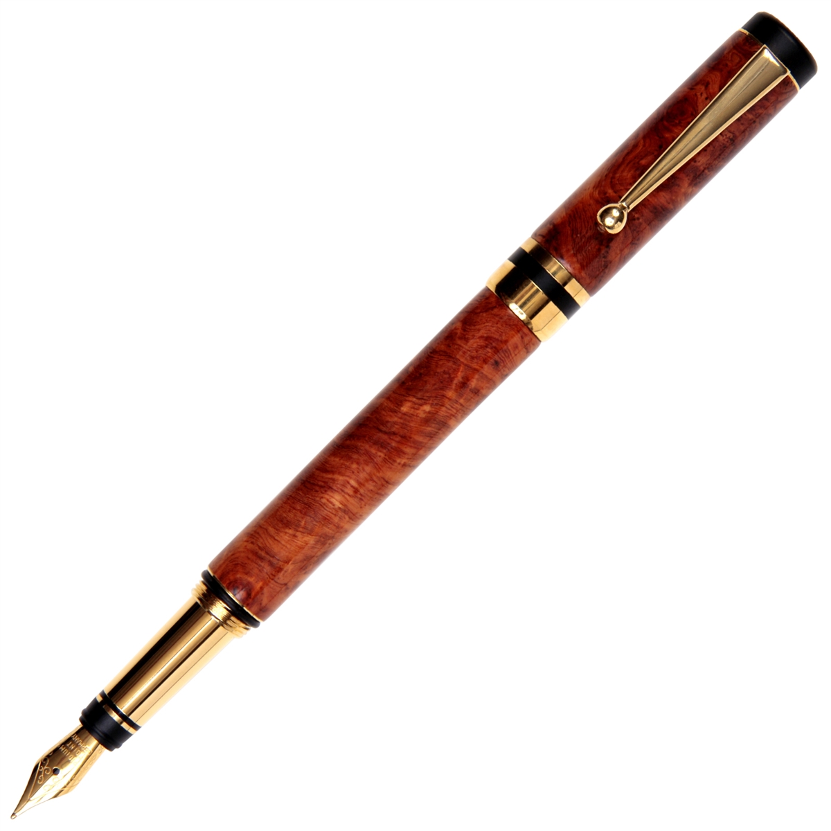 Classic Elite Fountain Pen - Amboyna Burl