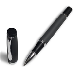 Budget Friendly Gripper Rollerball Pen Matt Black with Anti Slip Grip Lanier Pens