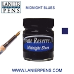 Private Reserve Midnight Blues Fountain Pen Ink Bottle 15-F-MB - Lanier Pens