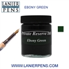 Private Reserve Ebony Green Fountain Pen Ink Bottle 40-ge - Lanier Pens