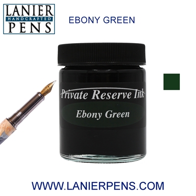 Private Reserve Ebony Green Fountain Pen Ink Bottle 40-ge - Lanier Pens