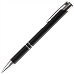 B200 Series Promotional Click Activated Ball Point Pen with a Black aluminum body - Lanier Pens