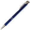 B202 Series Promotional Click Activated Ball Point Pen with a Blue aluminum body - Lanier Pens