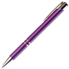 B209 Series Promotional Click Activated Ball Point Pen with a Purple aluminum body - Lanier Pens