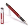 B201 Series Promotional Red Rollerball Point Pen with a aluminum body - Lanier Pens