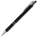 B200 Series Promotional Click Activated Ball Point Pen and Stylus with a Black aluminum body - Lanier Pens