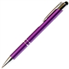 B209 Series Promotional Click Activated Ball Point Pen and Stylus with a Purple aluminum body - Lanier Pens