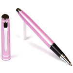 Budget Friendly Pink Mercury Rollerball Stylus Pen with Black Medium Tip Point Refill By Lanier Pens