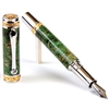 Majestic Fountain Pen - Green Maple Burl