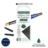 Monteverde G305CT Ink Cartridges Clear Case Gemstone California Teal- Pack of 12 / Monteverde G305CT California Teal Ink cartridges Pack of 12