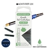 Monteverde G305ER Ink Cartridges Clear Case Gemstone Erinite- Pack of 12 / Monteverde G305ER Erinite Ink Cartridges Pack of 12