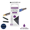 Monteverde G305PR Ink Cartridges Clear Case Gemstone Purple Reign- Pack of 12 / Monteverde G305PR Purple Reign Ink Cartridges Pack of 12