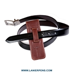 Brown Double Leather Pen Holster by Lanier Pens, lanierpens, lanierpens.com, wndpens, WOOD N DREAMS, Pensbylanier