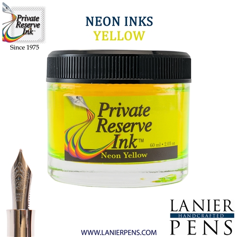 Private Reserve Ink Bottle 60ml - Neon Yellow (PR17063)